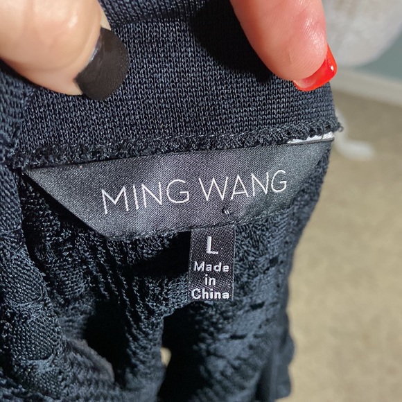 Ming Wang Cape Cropped Jacket Black Size L - Picture 8 of 11